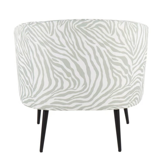 Cheapest đ Silver Orchid Randolf Zebra Print Accent Chair Light Green đŻ - Image 6
