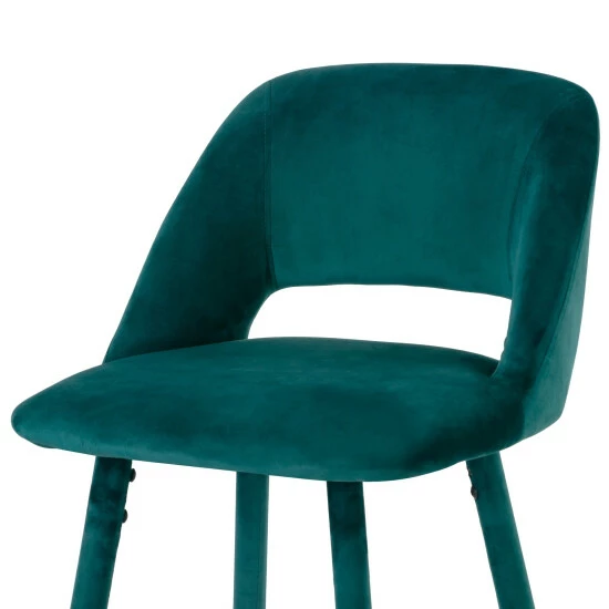 Brand new đ Silver Orchid Dempster Teal Velvet Barstool (Set Of 2) đ 8 Brand new đ Silver Orchid Dempster Teal Velvet Barstool (Set Of 2) đ - Image 6