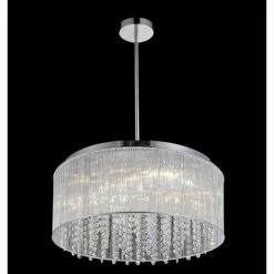 Budget ✔️ Silver Orchid Printemps 9-light Crystal Chandelier With Chrome Finish 🤩