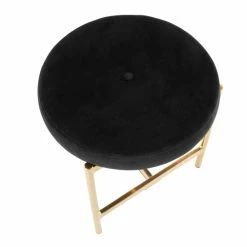 Buy 👍 Silver Orchid Bellamy Vanity Stool With Velvet Seat Black/chrome ✔️ -Silver Orchid Shop unnamed file 211