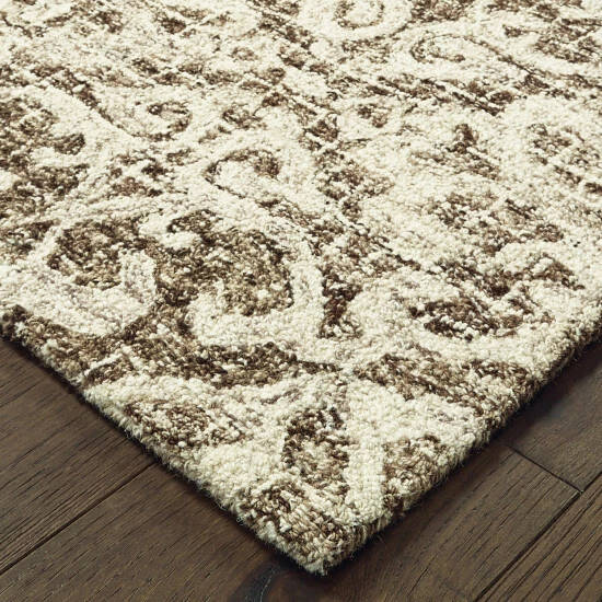 Deals â¤ď¸ Silver Orchid Brincken Hand-tufted Brown/ Ivory Area Rug đ 10 Deals â¤ď¸ Silver Orchid Brincken Hand-tufted Brown/ Ivory Area Rug đ - Image 8