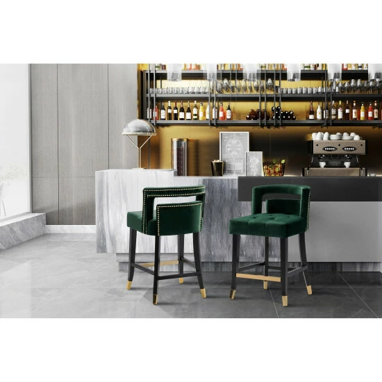 Top 10 โ Silver Orchid Beavers Velvet Armless Low Back Counter Stool Chair ๐ - Image 6