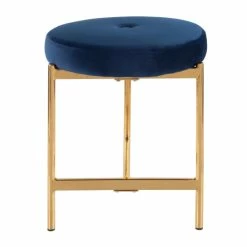 Buy 👍 Silver Orchid Bellamy Vanity Stool With Velvet Seat Black/chrome ✔️ -Silver Orchid Shop unnamed file 215