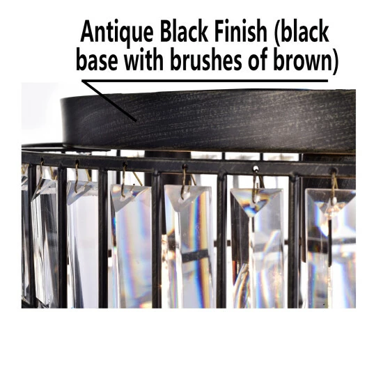 Hot Sale 𤊠Silver Orchid Taylor Crystal Glass Prism Flush Mount Chandelier đ - Image 4