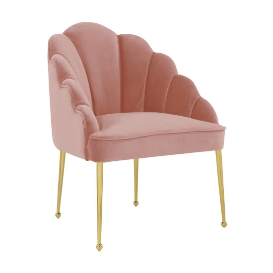 New ✨ Silver Orchid Zelenka Petite Blush Velvet Chair 🧨 - Image 2