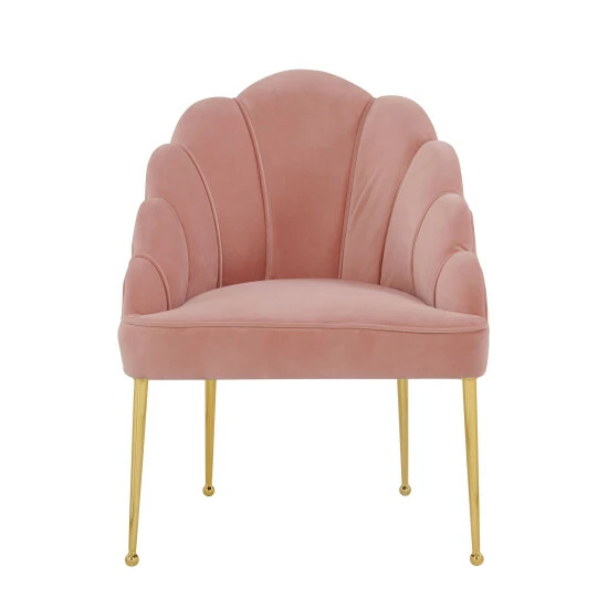 New ✨ Silver Orchid Zelenka Petite Blush Velvet Chair 🧨 - Image 3