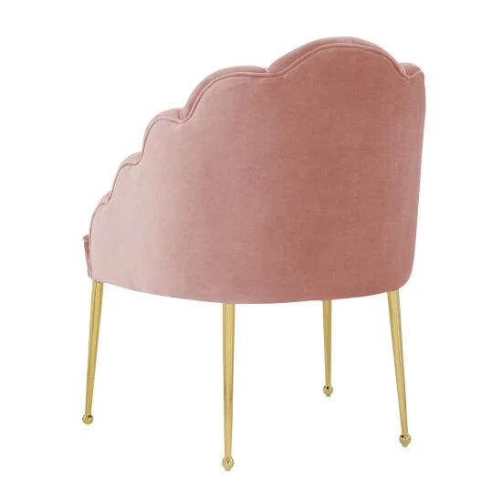 New ✨ Silver Orchid Zelenka Petite Blush Velvet Chair 🧨 - Image 4