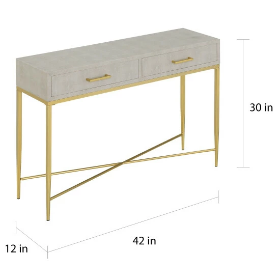 Flash Sale ๐ Silver Orchid Console Table Gray/gold โญ - Image 7