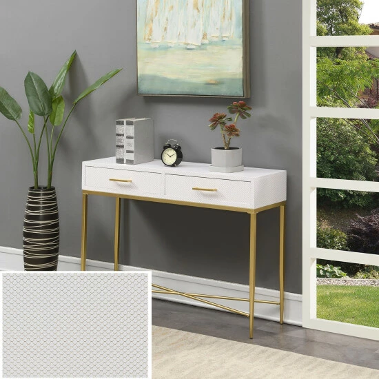 Flash Sale ๐ Silver Orchid Console Table Gray/gold โญ - Image 8