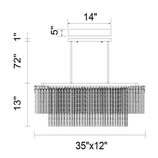 Hot Sale â Silver Orchid Chaplin 8-light Linear Chandelier With Chrome Finish đ - Image 2