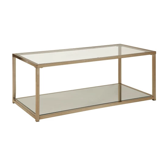 Deals ๐ Silver Orchid Hartau Modern Chocolate Chrome Finish Coffee Table ๐คฉ - Image 2