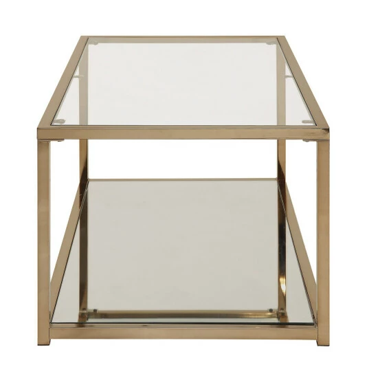 Deals ๐ Silver Orchid Hartau Modern Chocolate Chrome Finish Coffee Table ๐คฉ - Image 4