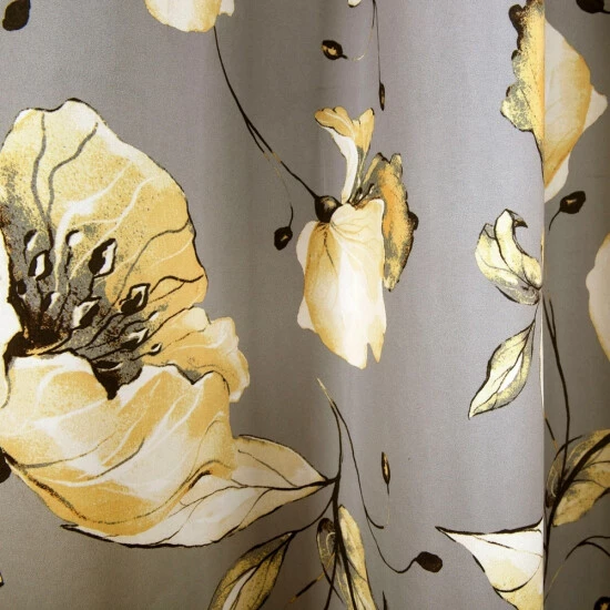 Coupon ๐ฏ Silver Orchid Lane Blackout Window Curtain Panel Pair Yellow & Gray ๐ - Image 3