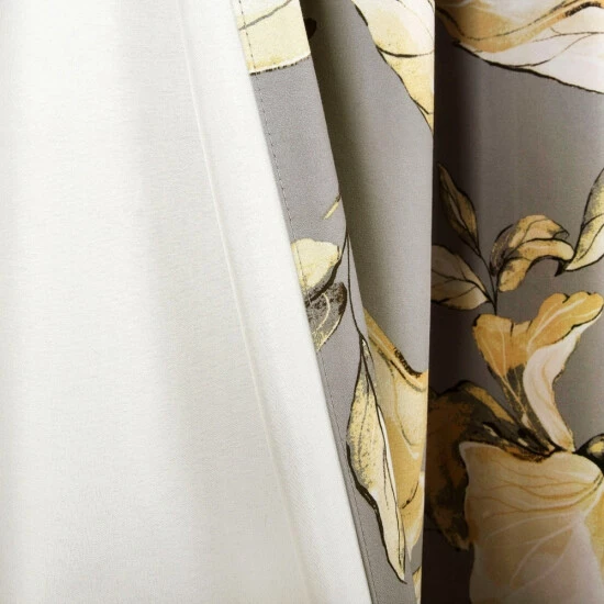 Coupon ๐ฏ Silver Orchid Lane Blackout Window Curtain Panel Pair Yellow & Gray ๐ - Image 5