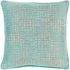 Best Sale ⌛ Silver Orchid Phillips Jacquard Geometric 18-inch Throw Pillow Cover Tan 🧨