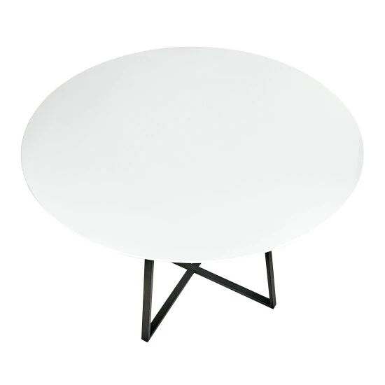 Brand new đ Silver Orchid Pugo 43" Black Dining Table Walnut Wood âď¸ - Image 7