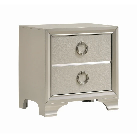 Best deal ๐ฅ Silver Orchid Anderson Metallic Sterling 2-drawer Nightstand ๐ - Image 2