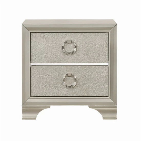 Best deal ๐ฅ Silver Orchid Anderson Metallic Sterling 2-drawer Nightstand ๐ - Image 3