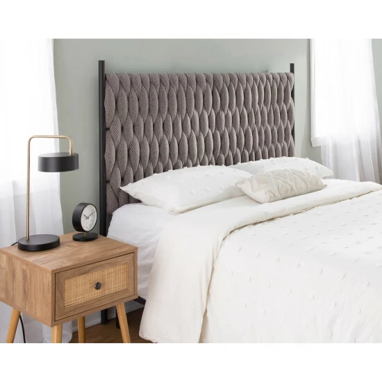 Hot Sale đ Silver Orchid Braided Matisse Queen Headboard Blue Fabric đ - Image 8