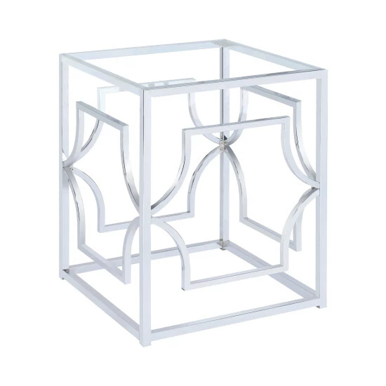 Buy ๐ Silver Orchid Becquer Square Dining Table Base Brass ๐ - Image 2