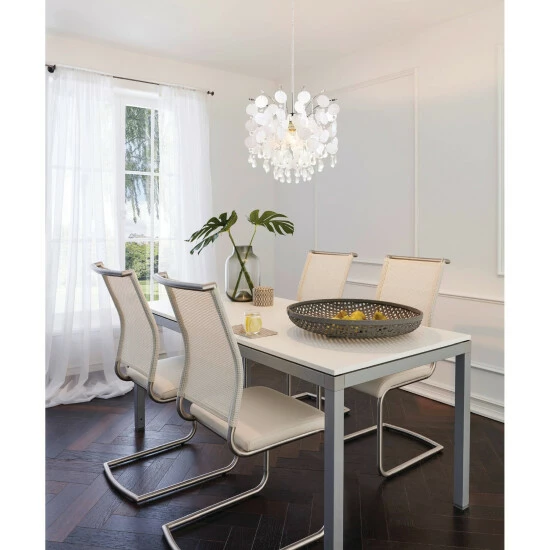 New ๐ฅฐ Eglo Silver Orchid Pickford Chrome 1-light 100-watt Chandelier โ 5 New ๐ฅฐ Eglo Silver Orchid Pickford Chrome 1-light 100-watt Chandelier โ - Image 3