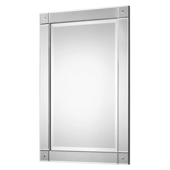 Best Sale ๐ Silver Orchid Bowers Rectangular Mirror โญ - Image 3