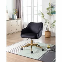 Discount ❤️ Silver Orchid Orla Upholstered Office Chair Green 👍