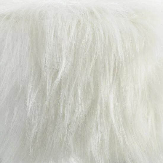 Best reviews of ๐ Silver Orchid Karlweis White Shag Faux Fur Ottoman ๐ฅฐ - Image 7