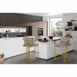 Best Pirce 🛒 Silver Orchid Granada Velvet Upholstered Bar Stool Grey 🛒 -Silver Orchid Shop unnamed file 2414