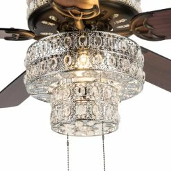 Hot Sale đ Silver Orchid March Silver Punched Metal And Clear Crystal Ceiling Fan - 52"L X 52"W X 21"H - 52"L X 52"W X 21"H đ 14 Hot Sale đ Silver Orchid March Silver Punched Metal And Clear Crystal Ceiling Fan - 52"L X 52"W X 21"H - 52"L X 52"W X 21"H đ -Silver Orchid Shop unnamed file 2434