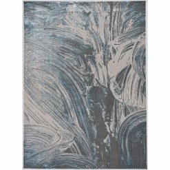 Top 10 💯 Silver Orchid Monel Ocean Blues Contemporary Rug 💯