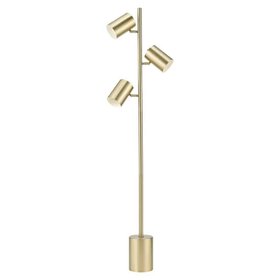 Flash Sale đ Silver Orchid Sangro 63-inch 3-Light Gold Floor Lamp â - Image 2