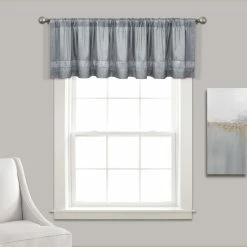 Buy 🔥 Silver Orchid Viby Faux Silk Night Sky Window Valance - 84x18 White & Silver 🎁 -Silver Orchid Shop unnamed file 2517