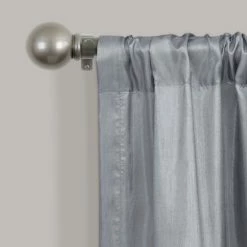 Buy 🔥 Silver Orchid Viby Faux Silk Night Sky Window Valance - 84x18 White & Silver 🎁 -Silver Orchid Shop unnamed file 2520