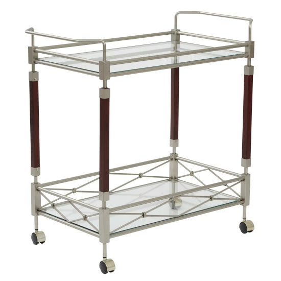 Buy ๐คฉ Silver Orchid Rita Serving Cart Brown ๐ - Image 2