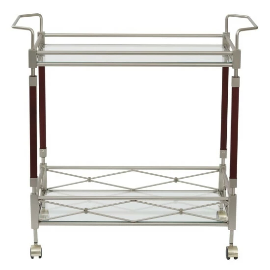Buy ๐คฉ Silver Orchid Rita Serving Cart Brown ๐ - Image 3