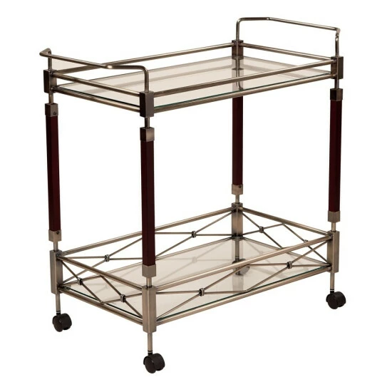 Buy ๐คฉ Silver Orchid Rita Serving Cart Brown ๐ - Image 6