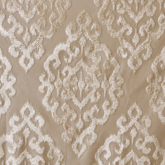 Best deal ⭐ Silver Orchid Genevois Knitted Jacquard Total Blackout Grommet Window Curtain Panel Champagne 🥰 - Image 8