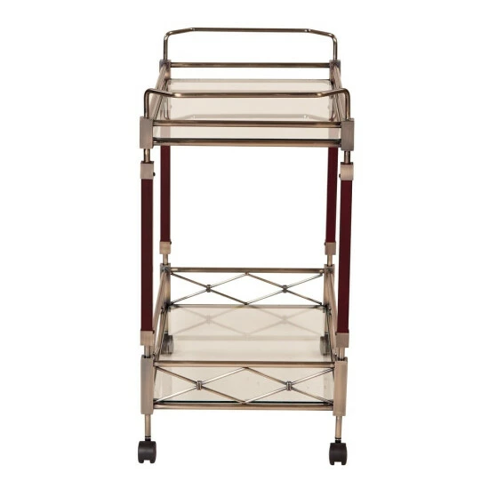 Buy ๐คฉ Silver Orchid Rita Serving Cart Brown ๐ - Image 8