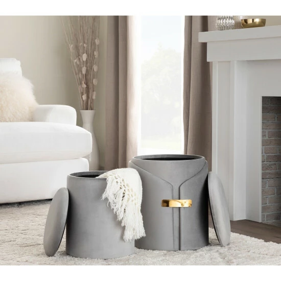 Coupon 🥰 Silver Orchid Dahlia Ottoman Set ⭐