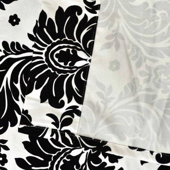 Top 10 ๐ฅฐ Silver Orchid Lucille Venetian Grommet Top 84-inch Curtain Panel White/black ๐ - Image 4