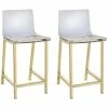 Best deal 🎉 Silver Orchid Lederer Acylic Modern Stool (Set Of 2) - N/A 🌟