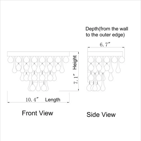 New đ„° Silver Orchid Taylor 2-light Antique Black Crystal Wall Sconce đ„ - Image 5