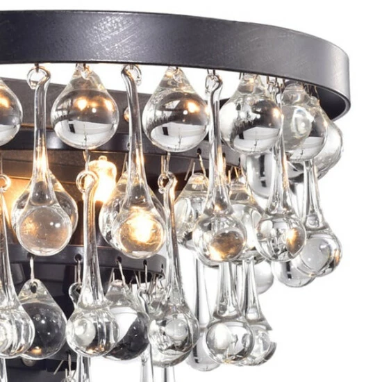 New đ„° Silver Orchid Taylor 2-light Antique Black Crystal Wall Sconce đ„ - Image 6