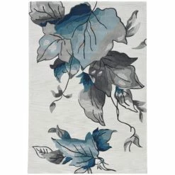 Best deal 👍 Silver Orchid Hand-tufted Winter Leaves Area Rug Ivory ❤️