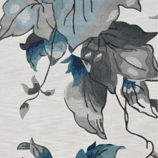 Best deal đ Silver Orchid Hand-tufted Winter Leaves Area Rug Ivory â¤ď¸ 4 Best deal đ Silver Orchid Hand-tufted Winter Leaves Area Rug Ivory â¤ď¸ - Image 2