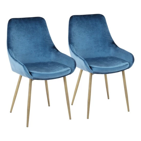 Top 10 ๐ Silver Orchid Alba Velvet Chair (Set Of 2) - N/A Blue ๐ - Image 4