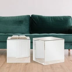 Deals 🧨 Silver Orchid Barrett Cube Table - 16 X 16 X 16 ✨