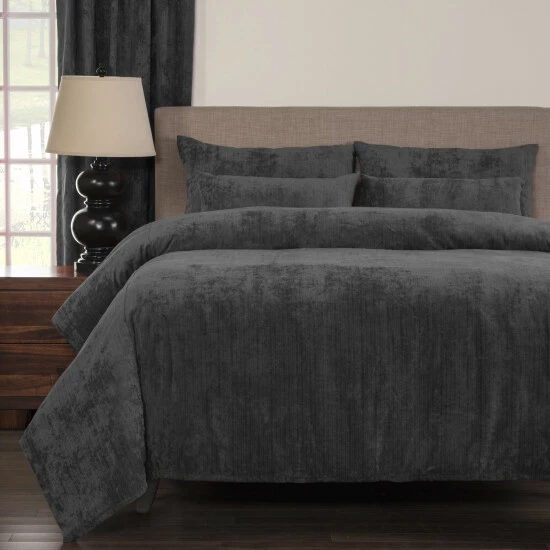 Promo ❤️ Silver Orchid Powell Pewter Soft 6-piece Duvet Cover Set 💯