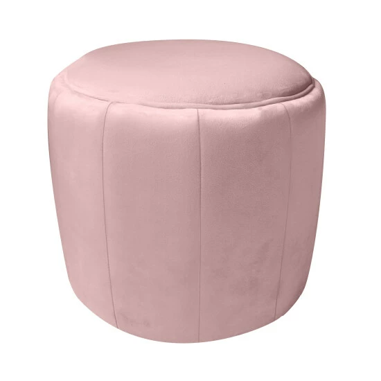 Hot Sale 🥰 Silver Orchid Abbot Blush Velvet Ottoman ✨ - Image 2